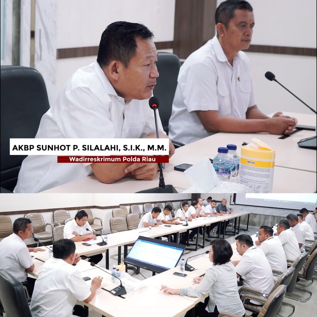 Rapat Anev Rutin Subdit III Jatanras Polda Riau